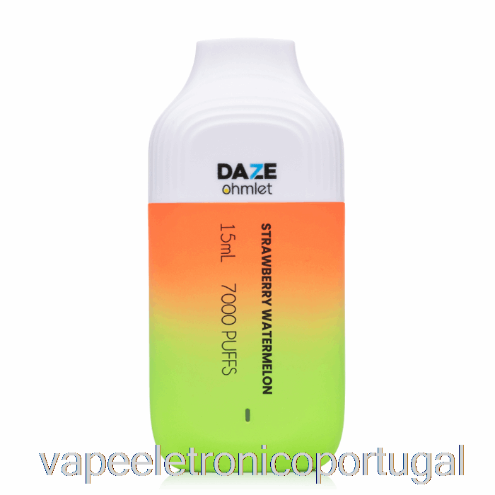 Vape Eletrônico 7 Daze Ohmlet 7000 Descartável Morango Melancia